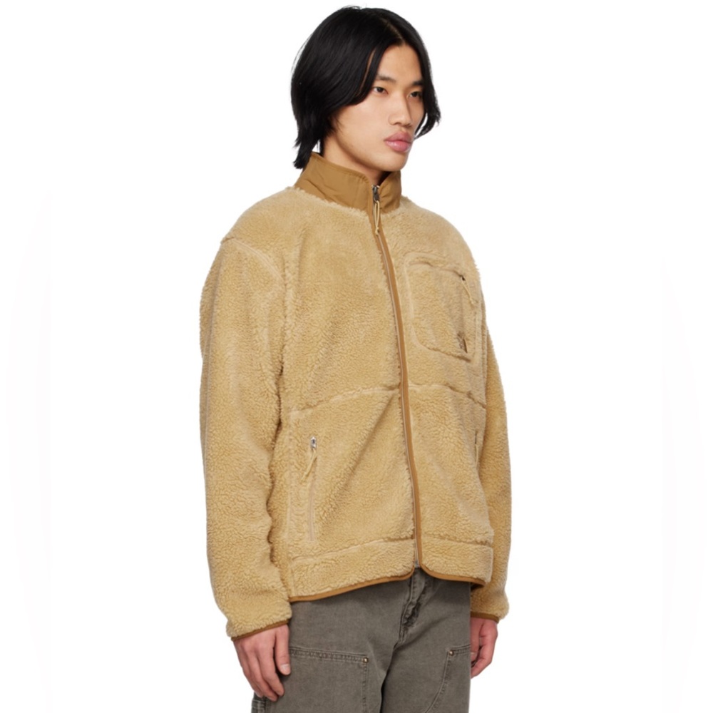The North FaceExtreme Pile Full-Zip Jacket Khaki Stone/Utility Brown SIZE XL - Picture 3 of 5